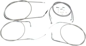Stainless Handlebar Cable and Line Kit for 15"-17" Bars BA-8076KT-16