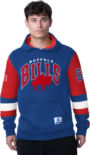 Starter Football Men's End Zone Fleece Hoodie Sweatshirt
