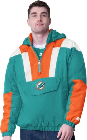 Starter Men's NFL Half-Zip Pullover Hoodie Jacket
