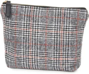 stylesilove Womens Stylish Makeup Clutch Pouch Cosmetic Bag Coin Purse Card Holder Multi-use Case - Sold per 1 Piece (Pouch/Medium, Glen Check)