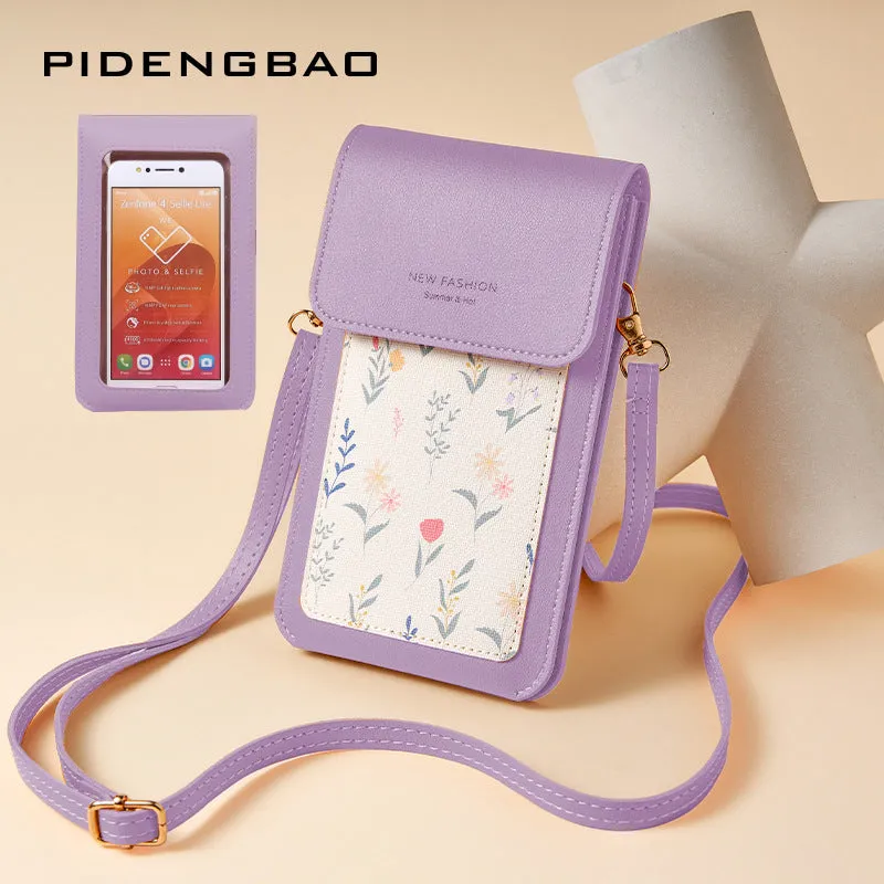 Stylish Touch Screen Thin Printed Mini Bags