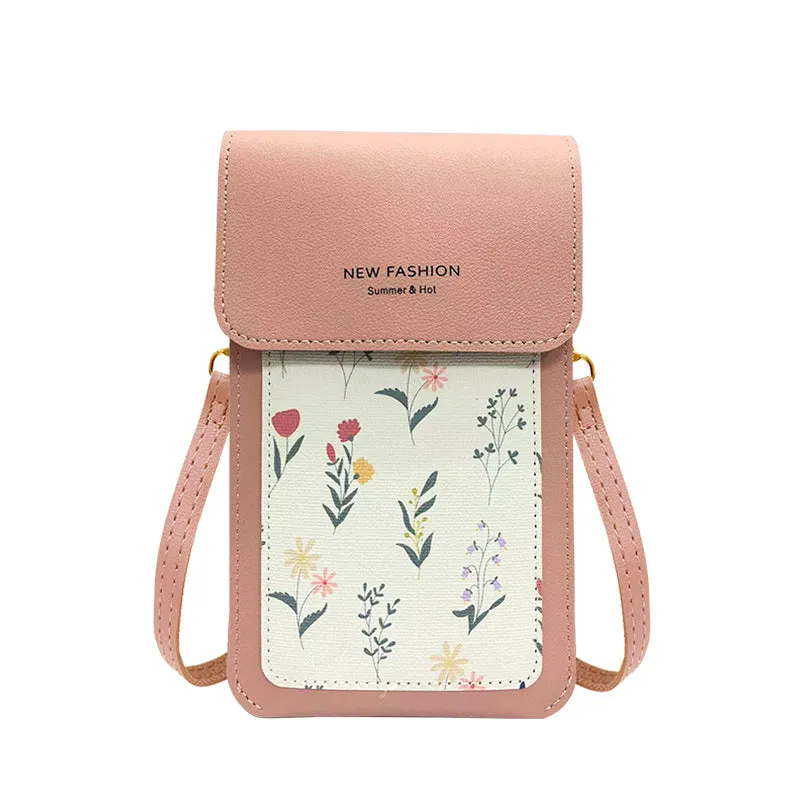 Stylish Touch Screen Thin Printed Mini Bags