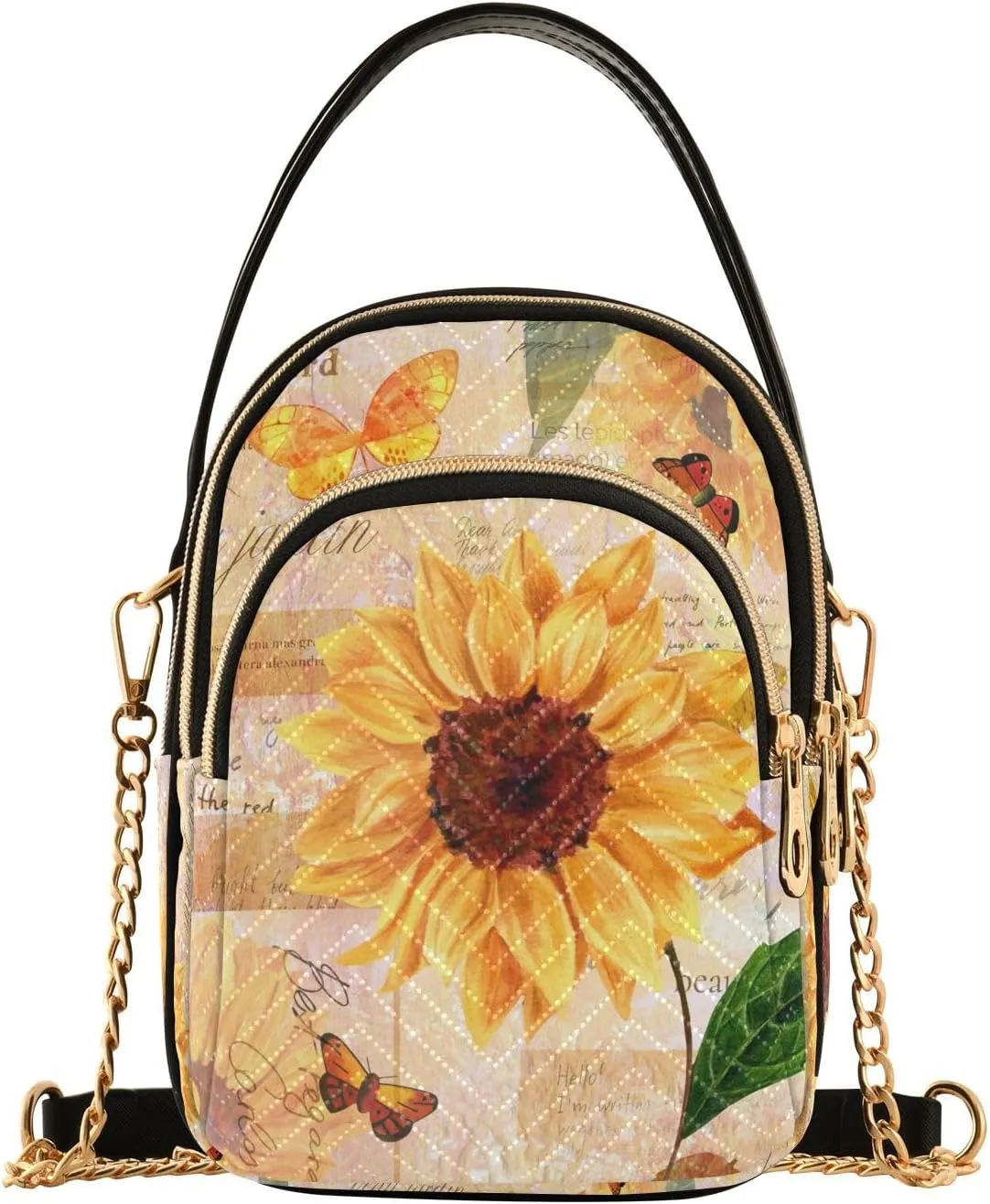 SUABO Crossbody Bag for Women, Cute Phone Purse Detachable Chain Bag Shoulder Handbag Wallet