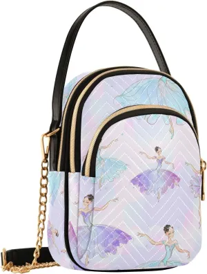 SUABO Crossbody Bag for Women, Cute Phone Purse Detachable Chain Bag Shoulder Handbag Wallet