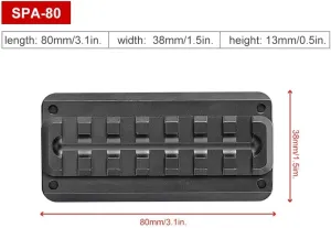 Sunwayfoto SPA-80 80mm Arca/RRS to Picatinny Adapter