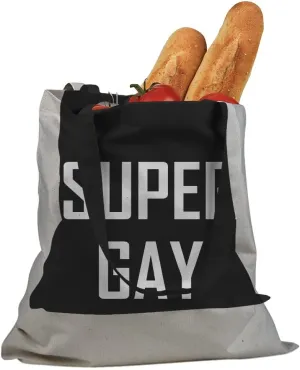 Super Gay Cotton Canvas Tote Bag