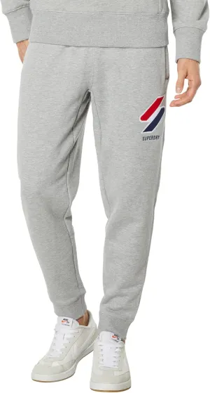 Superdry Code SL Classic Applique Joggers Grey Marl MD