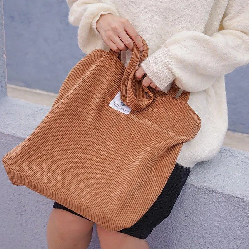 Sustainable Corduroy Tote Bag