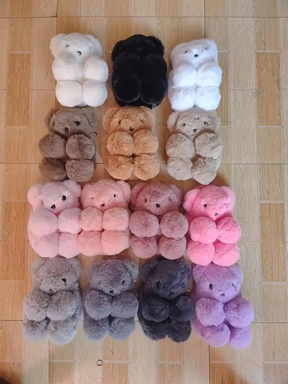 Teddy Bear Fuzzy Faux Fur Versatile Crossbody Bag