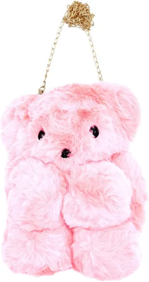 Teddy Bear Fuzzy Faux Fur Versatile Crossbody Bag