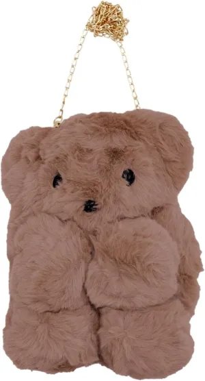Teddy Bear Fuzzy Faux Fur Versatile Crossbody Bag