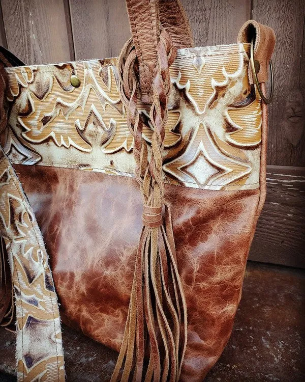 Tejas Handbag w/ Sienna Laredo Accent and Braids