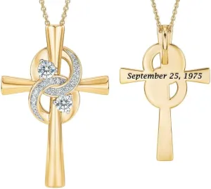 The Danbury Mint Our Marriage is a Blessing Anniversary Cross Pendant - #11482-0012