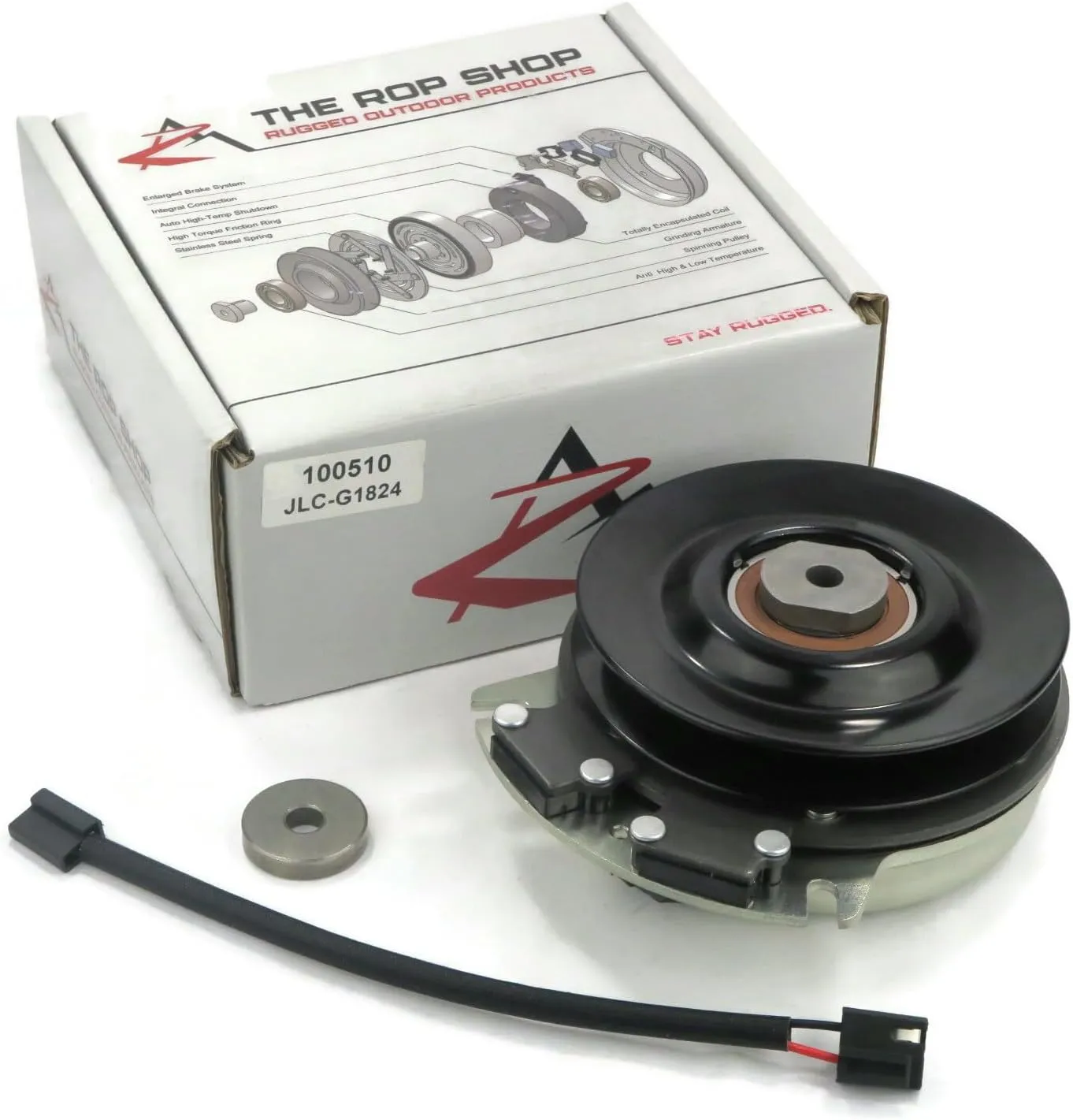 The ROP Shop | Electric PTO Clutch for Warner 5218124, 5218-250, 5218250 Yard Lawn Mower Motor