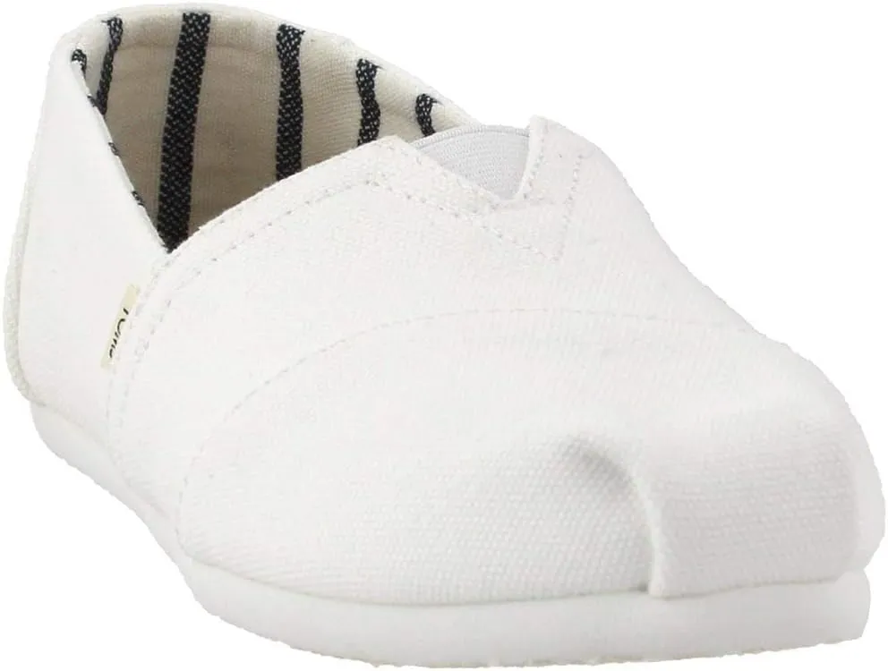 TOMS womens Toms Women's White Canvas Alpr Esp