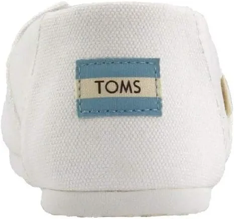 TOMS womens Toms Women's White Canvas Alpr Esp