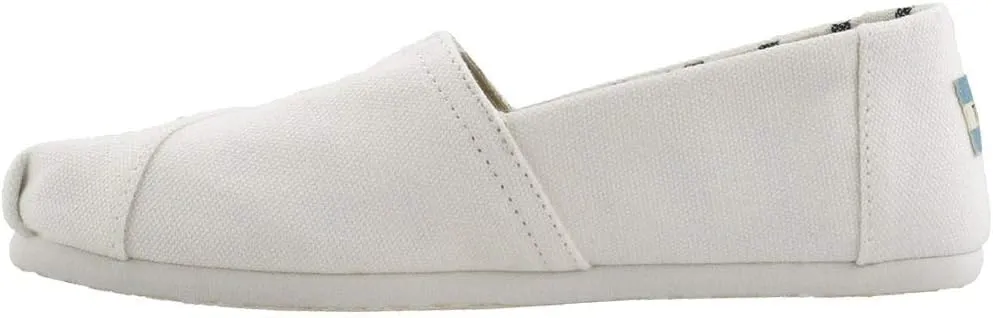 TOMS womens Toms Women's White Canvas Alpr Esp