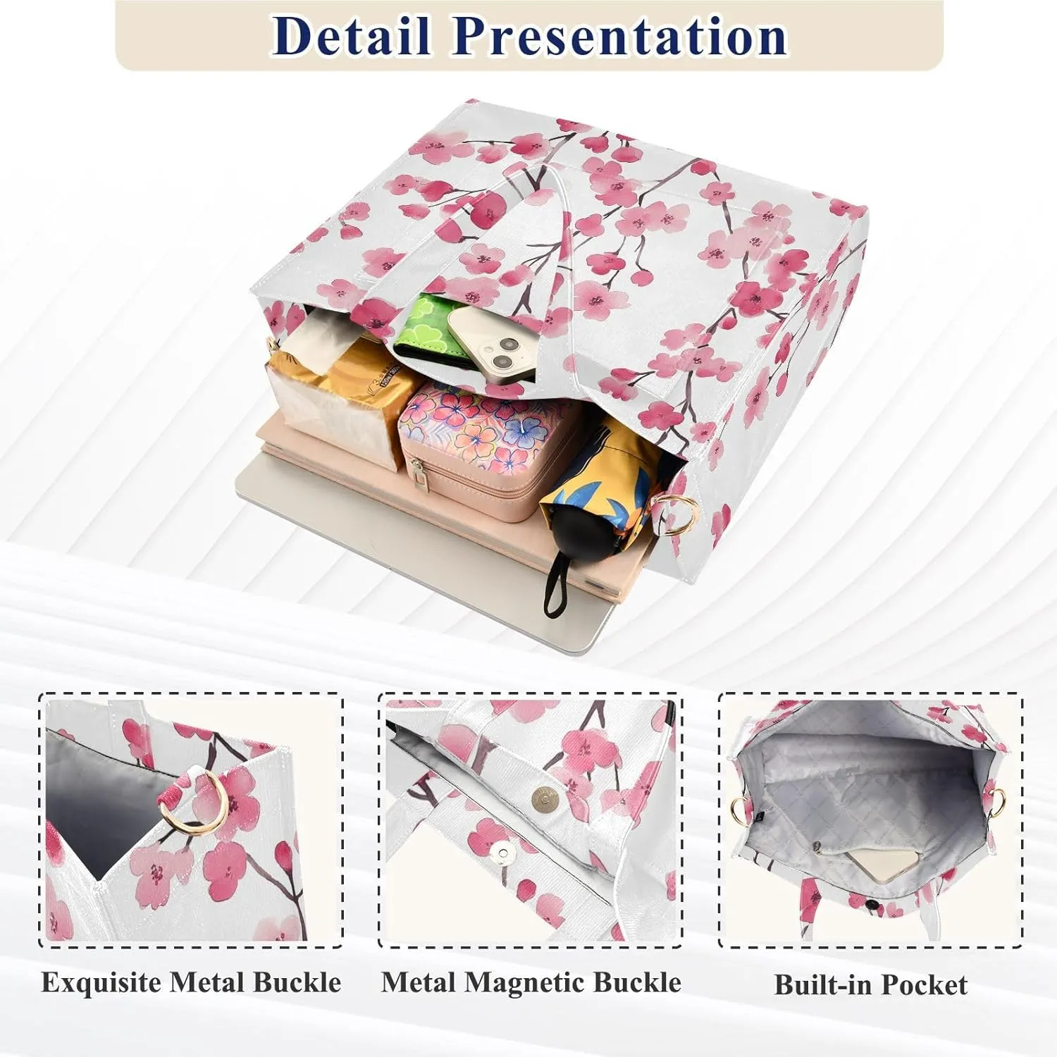 Tote Bag for Women with Inner Pockets Corduroy Crossbody Shoulder Purse Bags for Trip Office Work 13.7 * 4.9 * 12.2IN