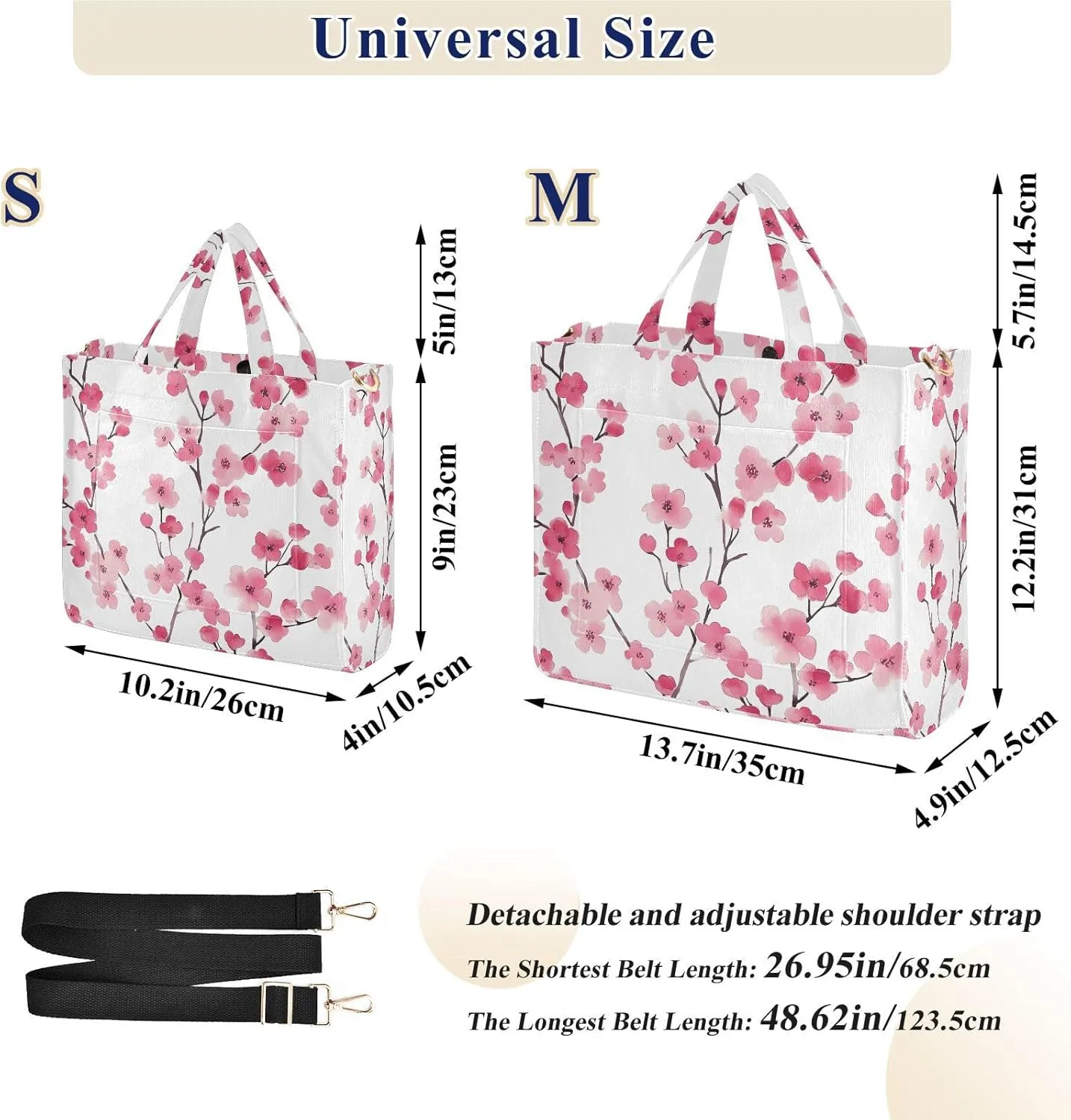 Tote Bag for Women with Inner Pockets Corduroy Crossbody Shoulder Purse Bags for Trip Office Work 13.7 * 4.9 * 12.2IN