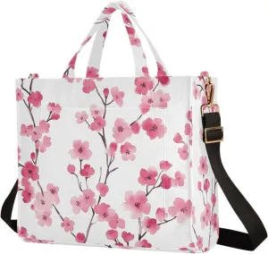 Tote Bag for Women with Inner Pockets Corduroy Crossbody Shoulder Purse Bags for Trip Office Work 13.7 * 4.9 * 12.2IN