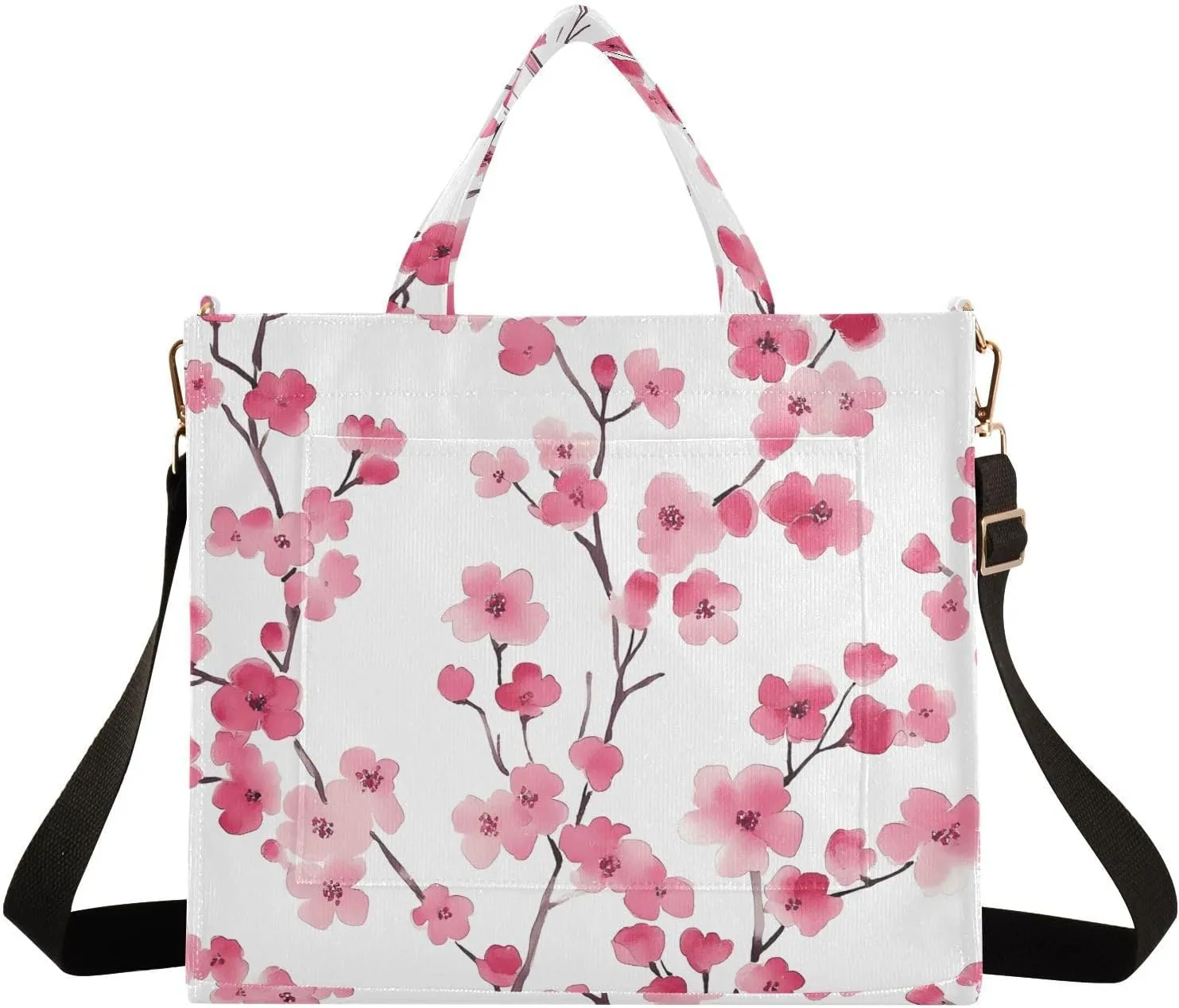 Tote Bag for Women with Inner Pockets Corduroy Crossbody Shoulder Purse Bags for Trip Office Work 13.7 * 4.9 * 12.2IN