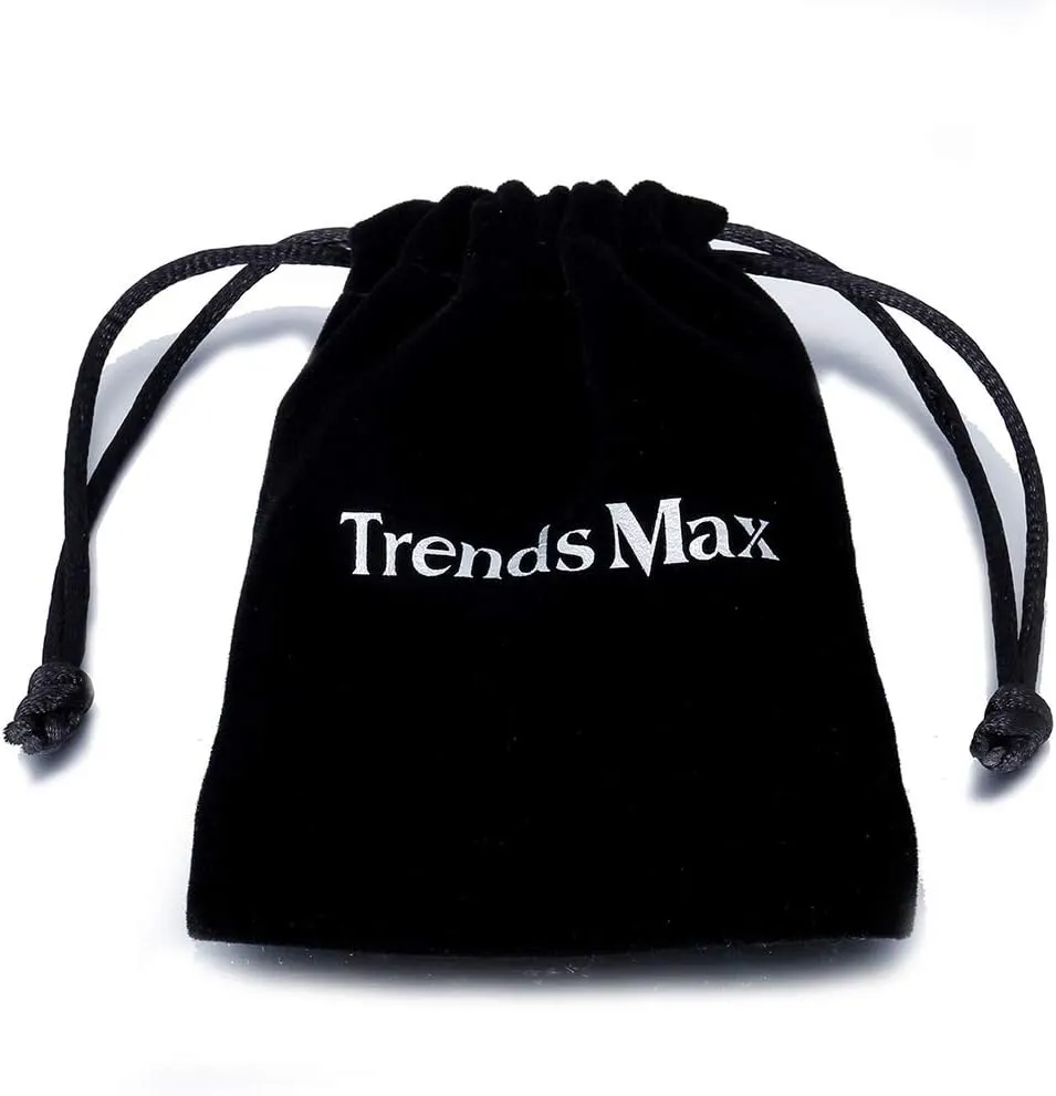 Trendsmax Initial A-Z Letter Pendant Necklace Mens Womens Capital Letter Yellow Gold Plated Stainless Steel Box Chain 22inch
