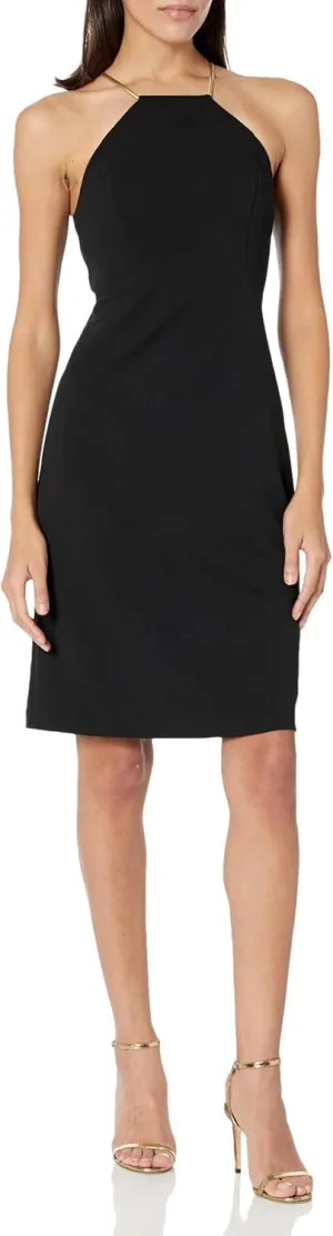 Trina Turk Women's Sheath Dress with Chain Neck
