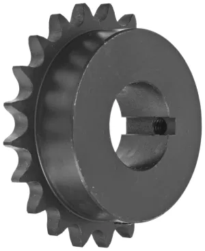 Tsubaki 40B21F-1D Finished Bore Sprocket, Single Strand, Inch, #20 ANSI No., 1/2" Pitch, 21 Teeth, 1-1/4" Bore