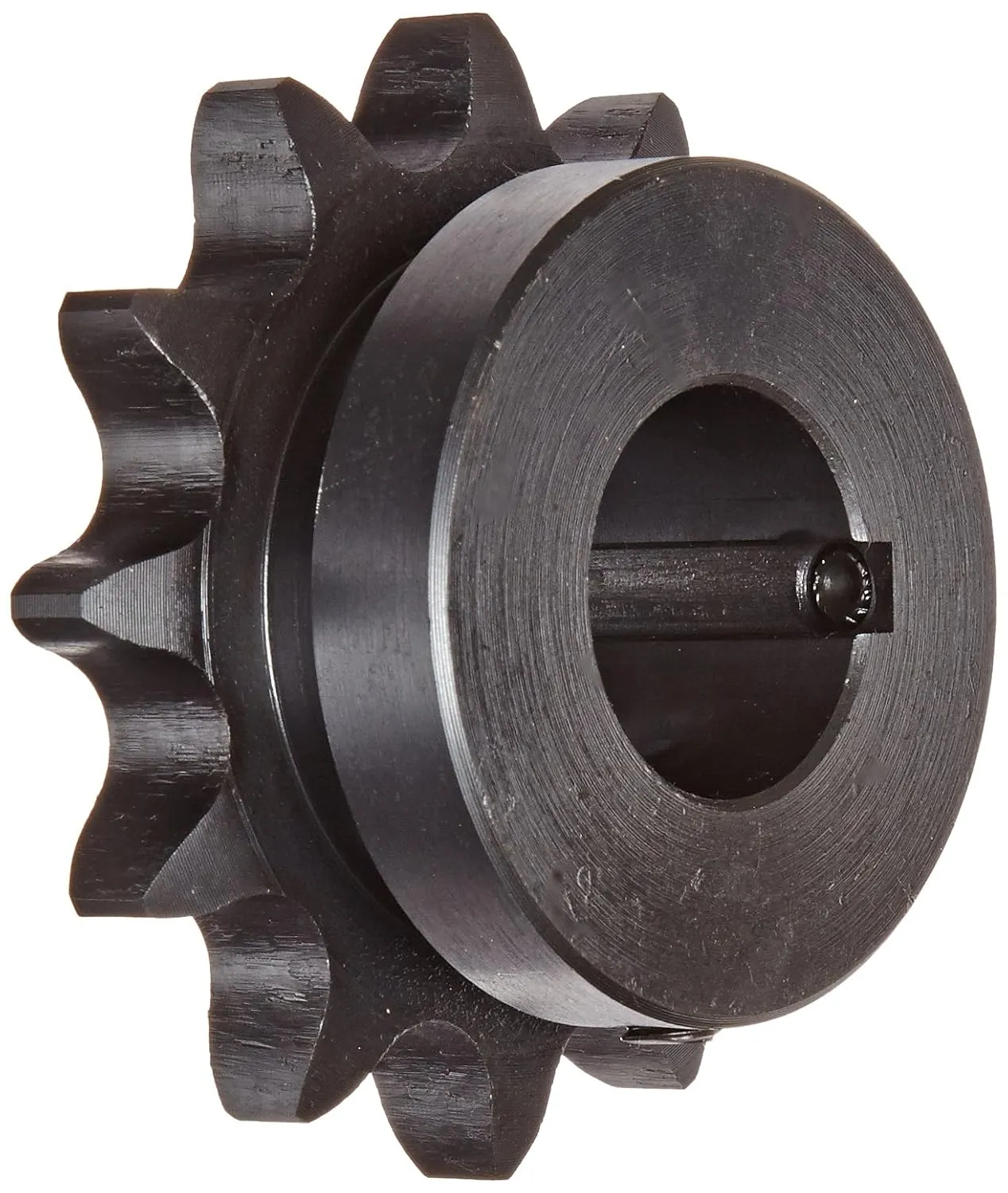 Tsubaki 60B12F-1B Finished Bore Sprocket, Single Strand, Hardened Teeth, Inch, #60 ANSI No., 3/4" Pitch, 12 Teeth, 1-1/8" Bore