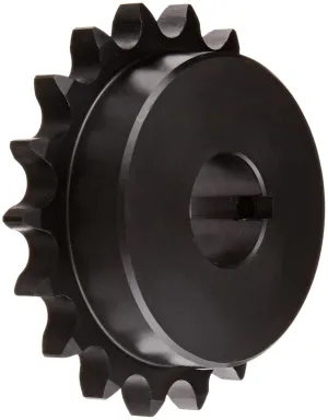 Tsubaki 60B18F-1D Finished Bore Sprocket, Single Strand, Inch, #60 ANSI No., 3/4" Pitch, 18 Teeth, 1-1/4" Bore