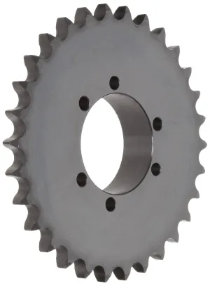 Tsubaki 60JA12 Roller Chain Sprocket, Single Strand, QD Design, JA Bushing Required, 12 Teeth, #60 ANSI No., 3/4" Pitch