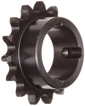 Tsubaki H40BTL15 Roller Chain Sprocket, Single Strand, Taperlock Design, Hardened Teeth, 1008 Bushing Required, 15 Teeth, #20 ANSI No., 1/2" Pitch