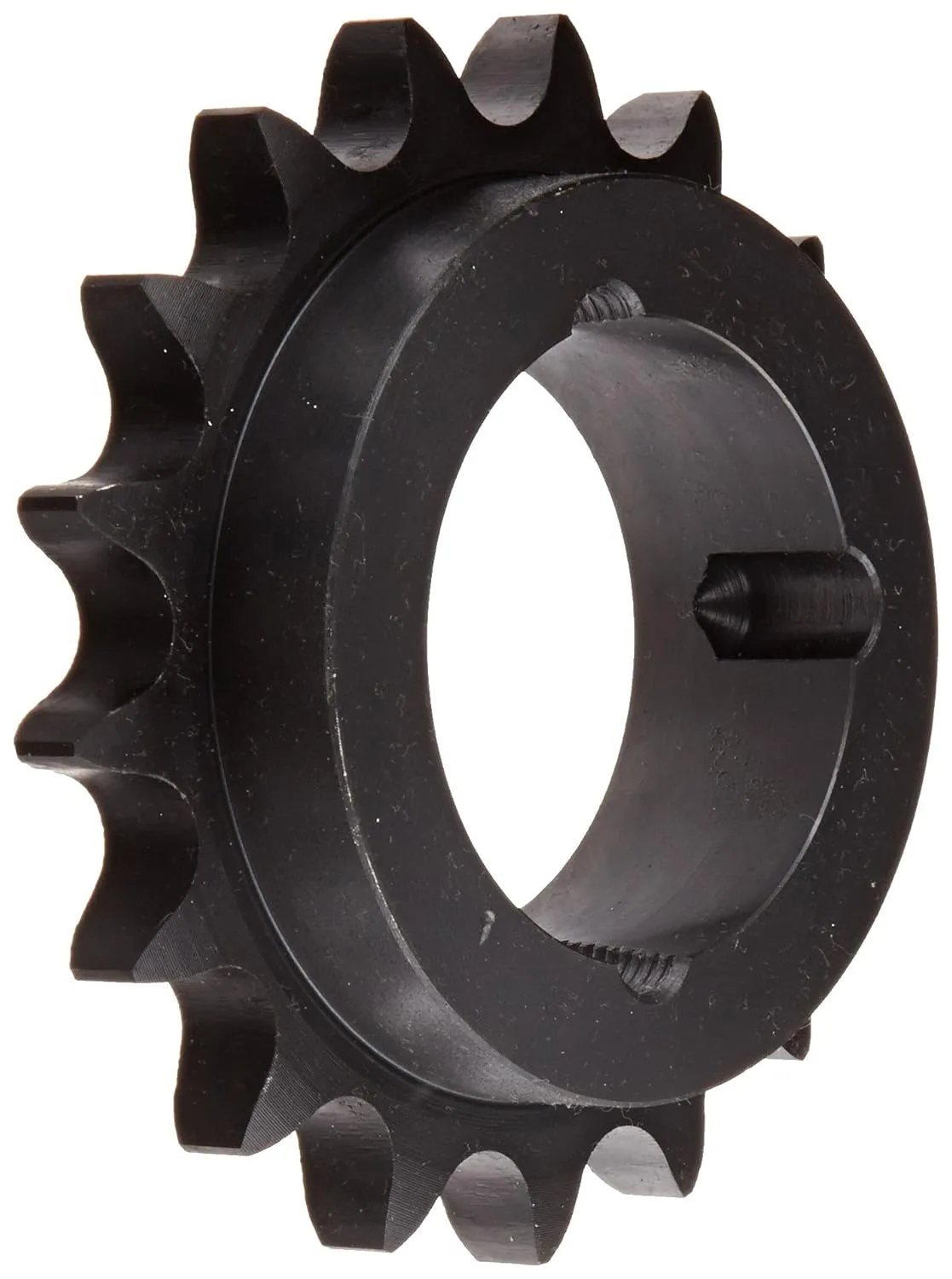 Tsubaki H60BTL17 Roller Chain Sprocket, Single Strand, Taperlock Design, Hardened Teeth, 1610 Bushing Required, 17 Teeth, #60 ANSI No., 3/4" Pitch