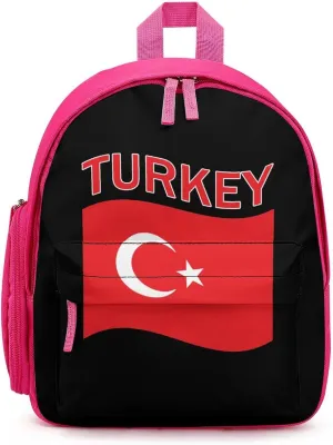 Turkey Flag Turkish Unisex Small Backpack Lightweight Cute Shoulder Bag Travel Daypack