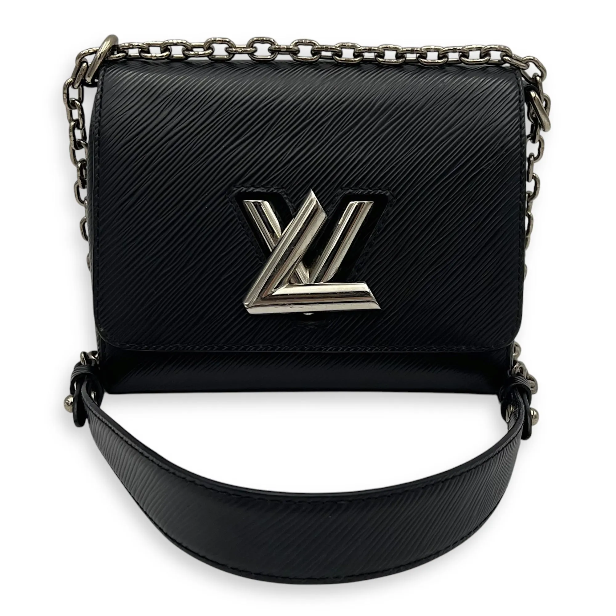 Twist PM Crossbody bag in Epi leather, Silver Hardware