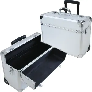 T.z Apl-410t Sd Wheeled Pilot Case, 18-1/4 X 8 X 13-3/4 in, Silver, One Size