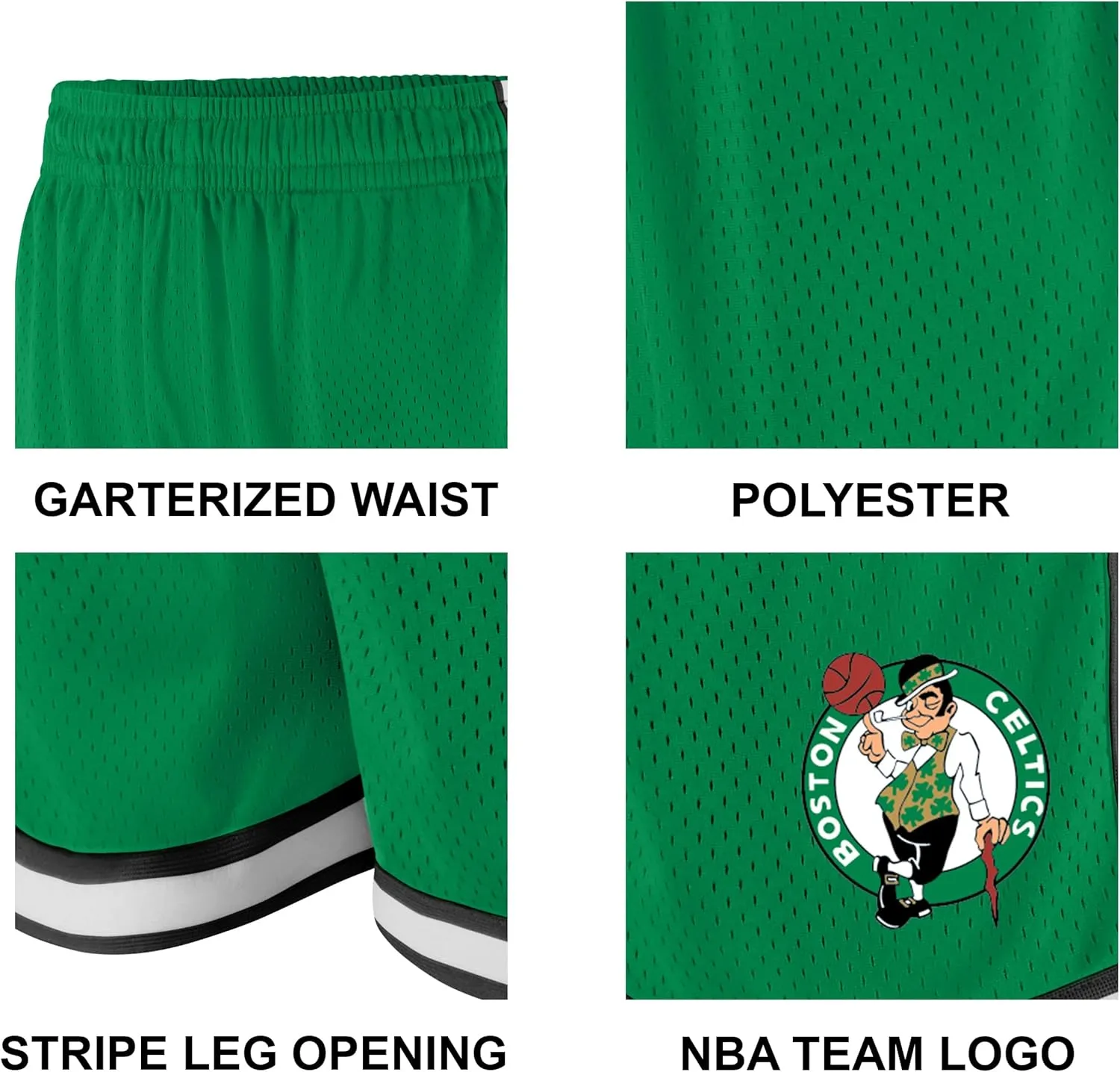 Ultra Game Men's NBA Official Soft Air Mesh Slam Basketball Shorts-Classic Fit