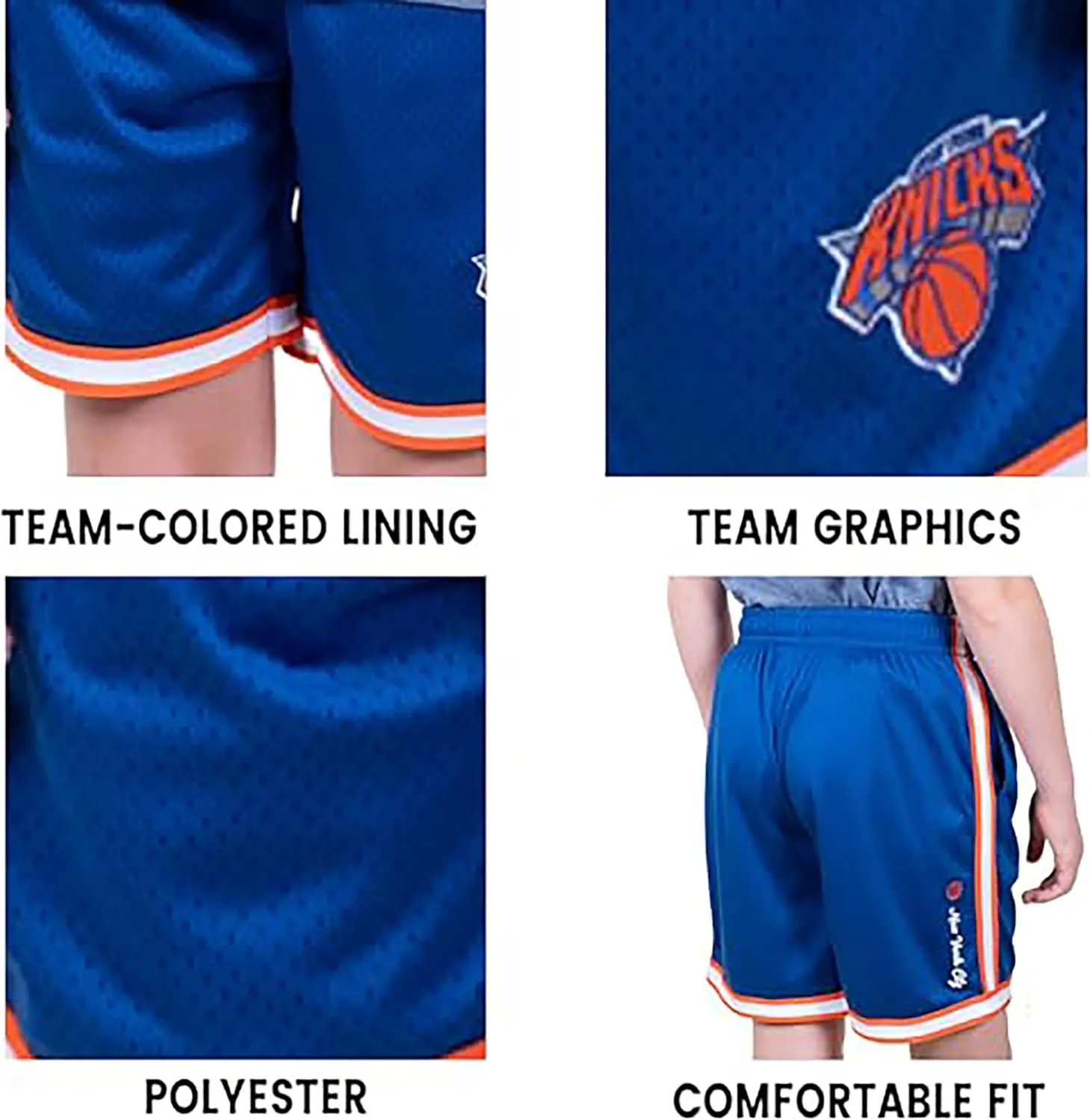 Ultra Game Youth NBA Official Soft Air Mesh Slam Basketball Shorts