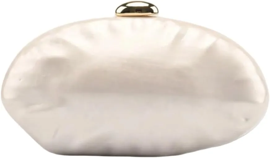 UMREN Shell Shaped Acrylic Clutch Purse Women Acrylic Egg Evening Bag Unique Marble Handbag for Wedding Party