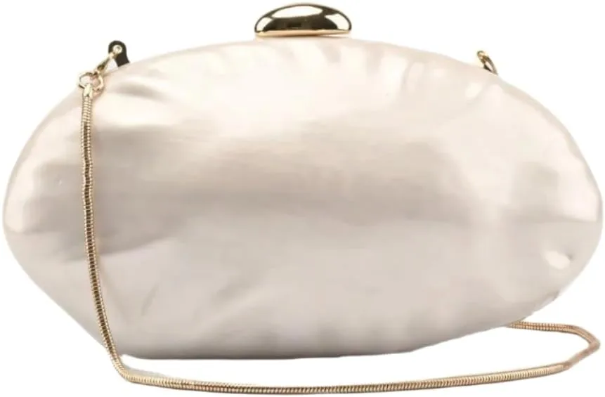 UMREN Shell Shaped Acrylic Clutch Purse Women Acrylic Egg Evening Bag Unique Marble Handbag for Wedding Party