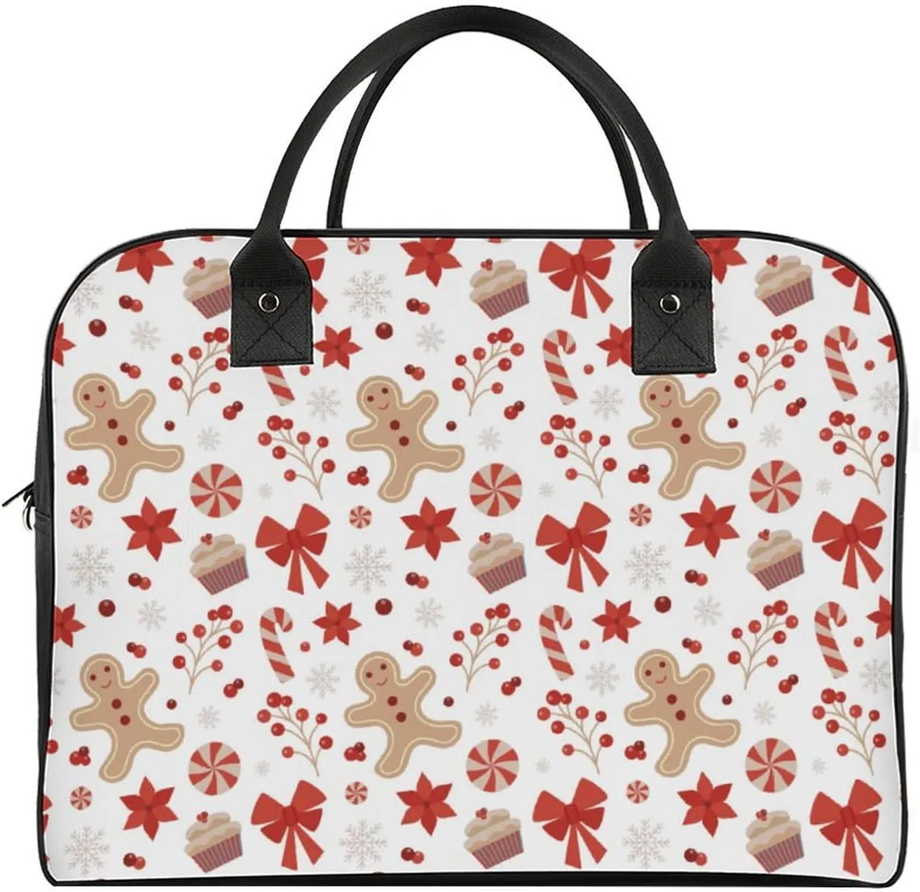 Unisex High-capacity Nylon Santa Gifts Stylish Handbag for Traveling 13" X 19" X 8"