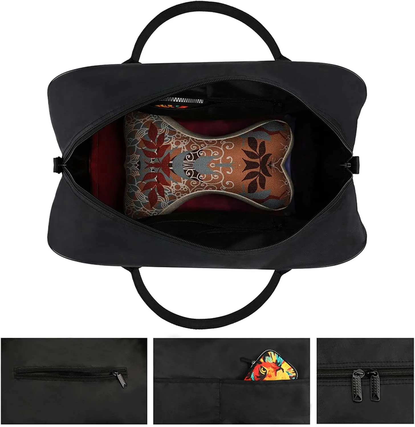Unisex High-capacity Nylon Santa Gifts Stylish Handbag for Traveling 13" X 19" X 8"