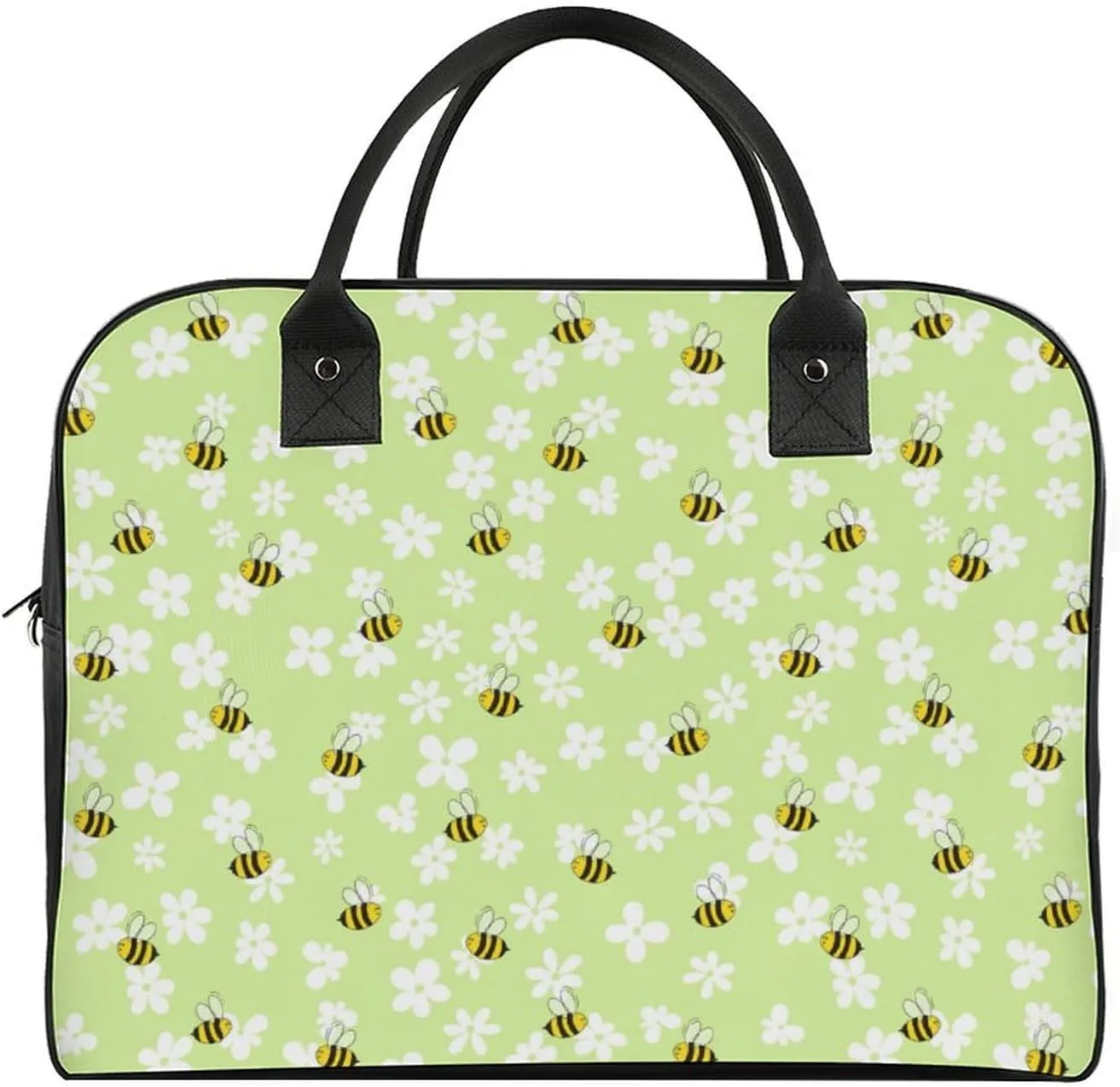 Unisex Shoulder Nylon Cherries Vintage Handbag for Journey 13" X 19" X 8"