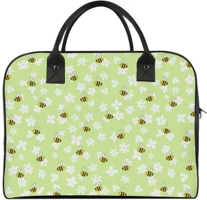 Unisex Shoulder Nylon Cherries Vintage Handbag for Journey 13" X 19" X 8"