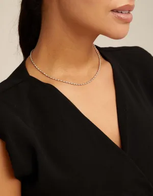 UNOde50 MYCHAIN Necklace, Sterling Silver-Plated, 16" adjusts to 18"