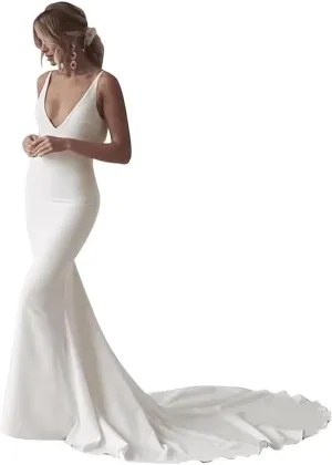 UZN Mermaid Tulle Wedding Dresses with Lace for Bride Women's Long Applique Bridal Dress Bodycon 2025
