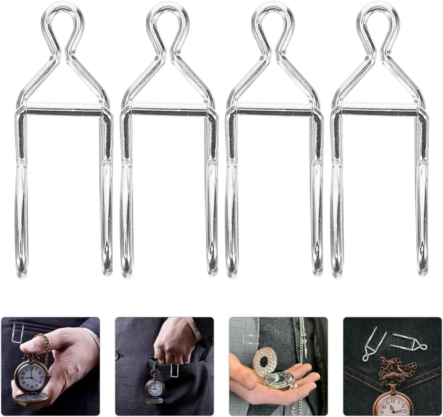 VALICLUD 100 Pcs Pocket Watch Clasp Watch Chain DIY Accessories Pocket Watch Chain Accessories Pocket Watch Chain