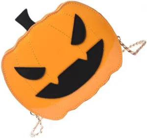 VALICLUD Halloween Pumpkin Bag Stylish Chain Shoulder Bag for Daily Use for