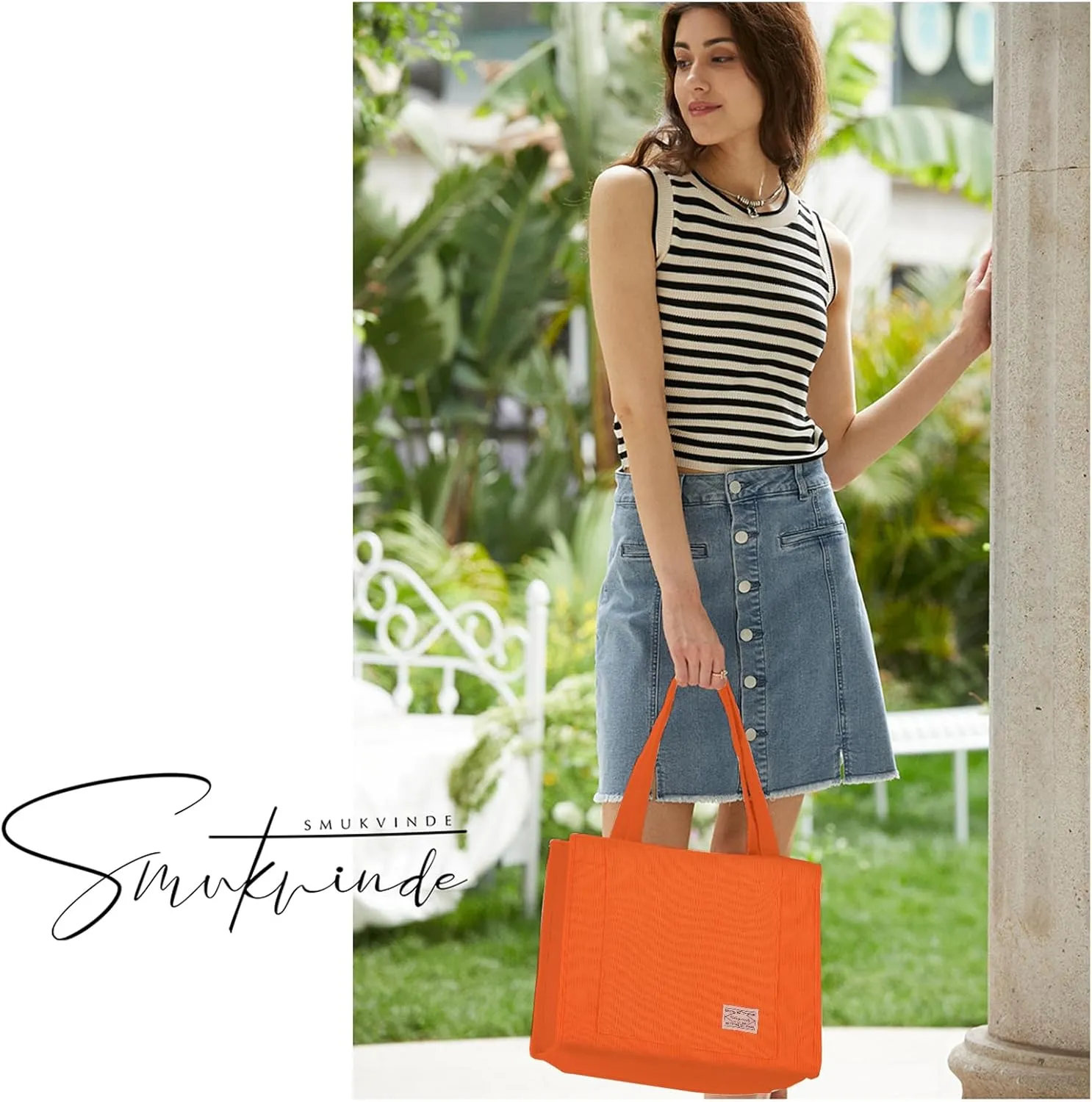 Valleycomfy Tote Bag for Women Corduroy Crossbody Tote Bag Purse Women Travel Shoulder Bags Work Handbags Everyday Hobo Bag