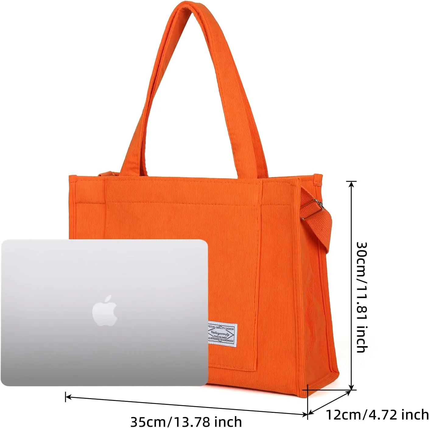 Valleycomfy Tote Bag for Women Corduroy Crossbody Tote Bag Purse Women Travel Shoulder Bags Work Handbags Everyday Hobo Bag